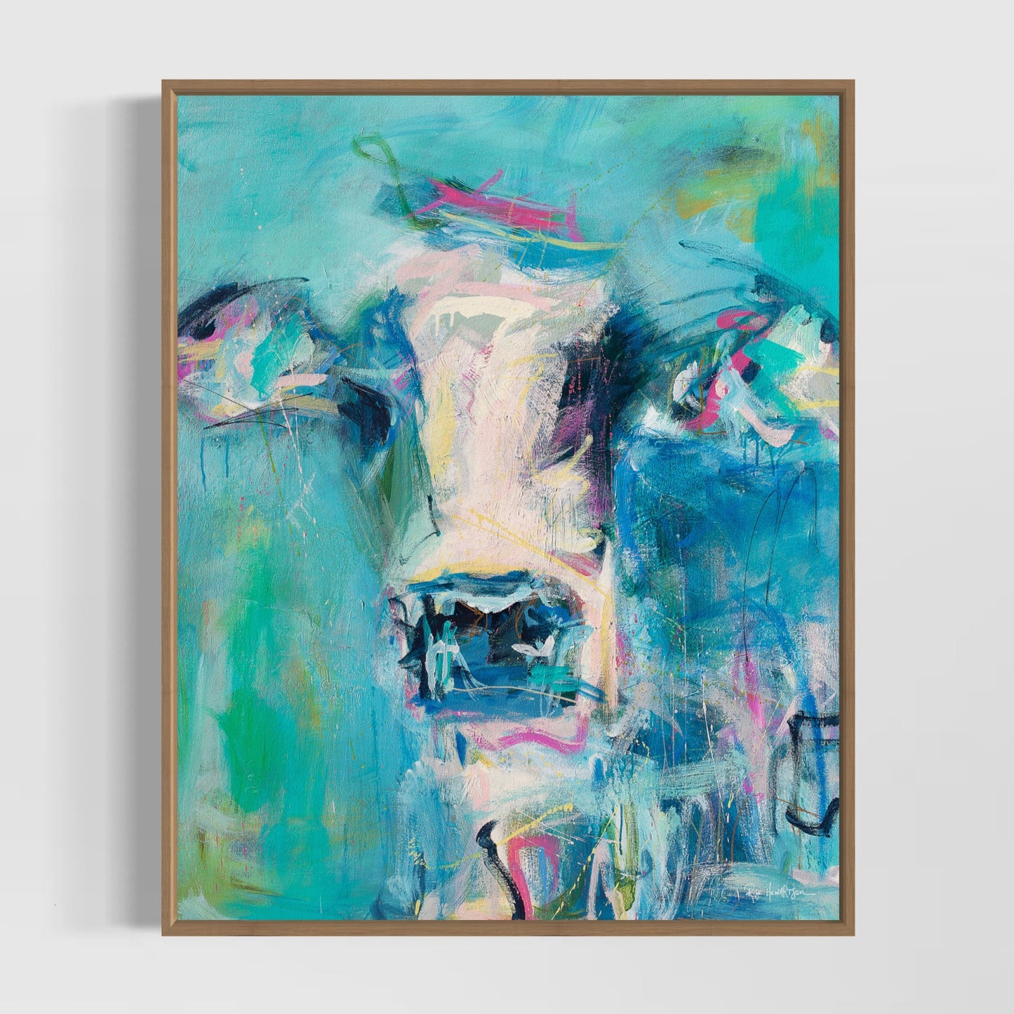 Priscilla - Cow Art Print by Rose Hewartson Australian Artist