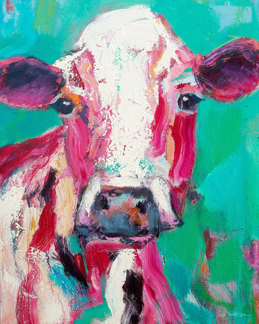 Roxy - Cow Art Print by Rose Hewartson Australian Artist▪️Fine Art Custom Print
▪️Free Shipping Australia Wide
▪️Worldwide Shipping 