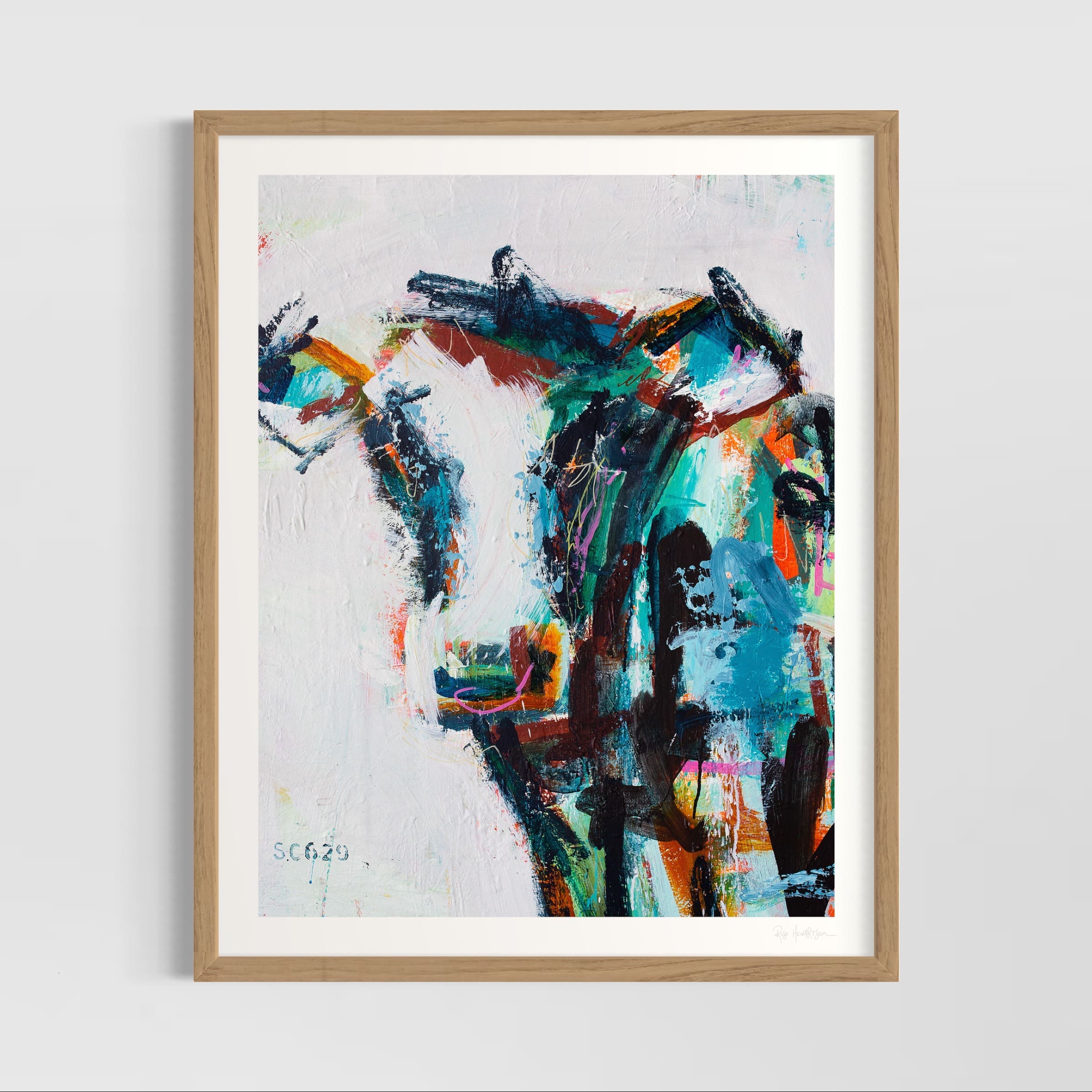 TLC - Cow - {Art Print} by Rose Hewartson Australian Artist – Rose ...